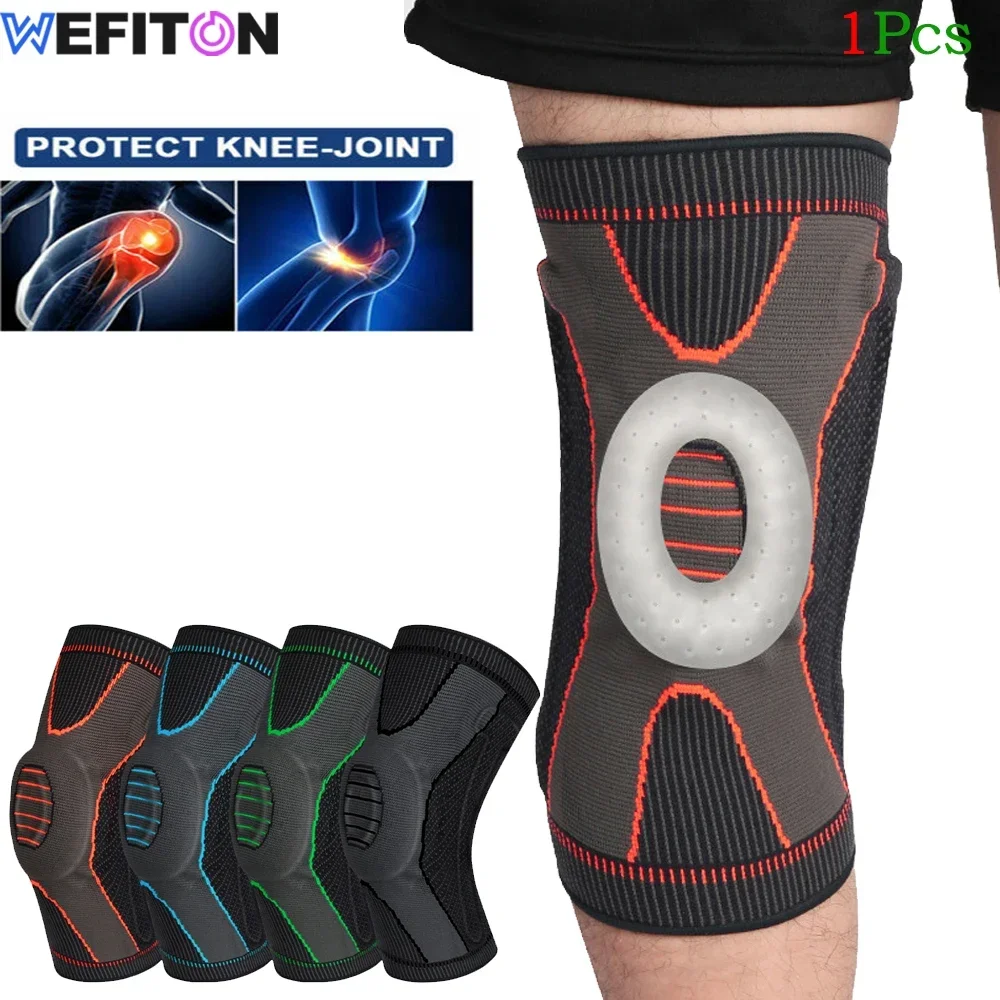 

1Pcs Knee Brace Compression Sleeve Support with Patella Gel Pad & Side Spring Stabilizers for Meniscus Tear,Arthritis,Joint Pain