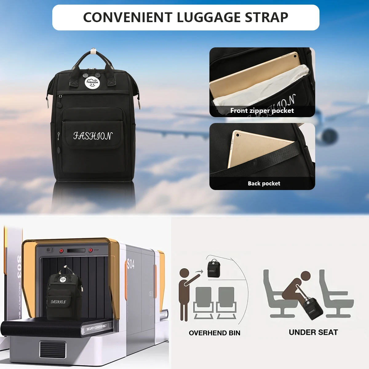 Mummy Bag, Multifunctional Large-Capacity Backpack, Satchel Mother and Baby Backpack, Lightweight Travel Bag for Mom, New Travel Bag for Climbing and Playing, Hiking and Playing with Baby