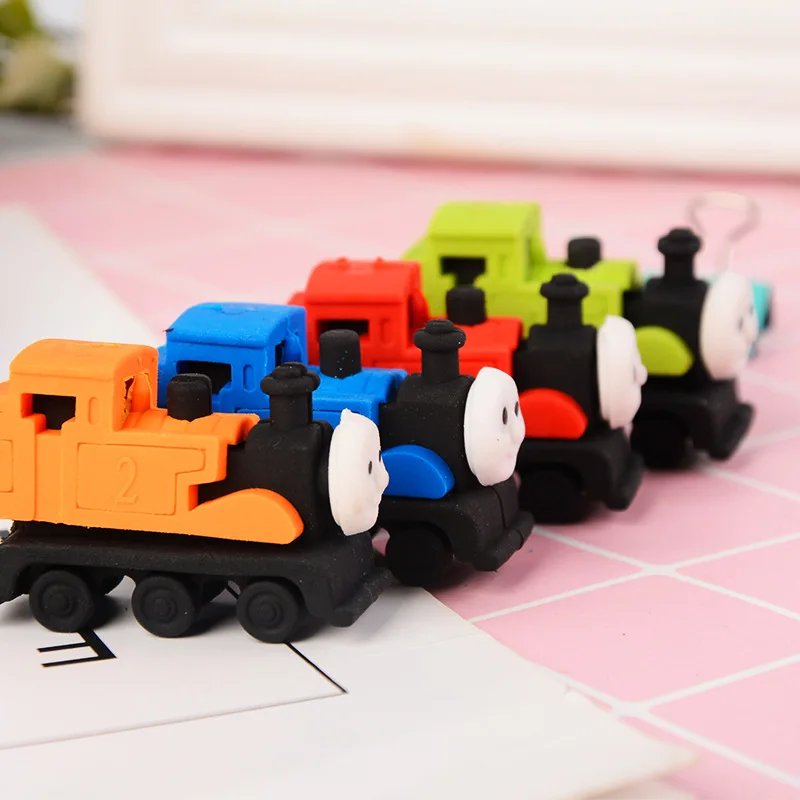 

4pcs Creative Car Pencil Eraser Rubber Cleaner Erasers Students Easy Clean Kids Children Stationery School Office Supplies