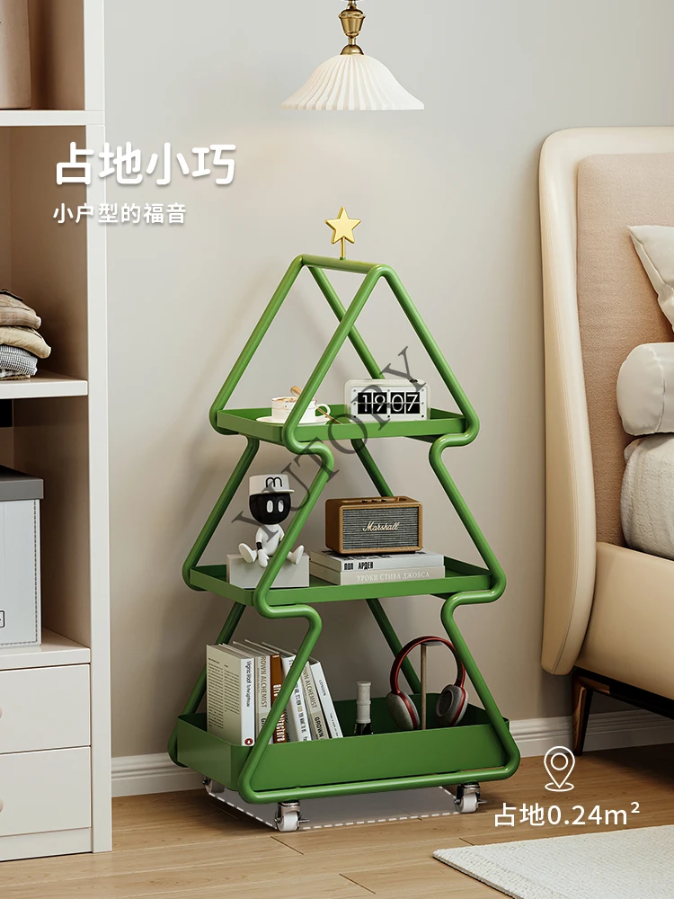 Bedside tables, modern home bedrooms, bedside small shelves for children, wrought iron side tables