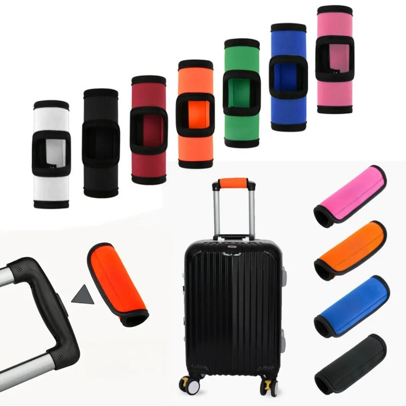 Comfortable Neoprene Luggage Handle Wrap Grip, New Luggage Suitcase Bag Handle Identifier, Stroller Grip Protective Cover, Bag Part, luggage cover