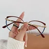 Fashion Ladies Reading Glasses Anti Blue Light Computer Eyewear Women Luxury Brand Design Double Color Frames Presbyopia Glasses 2