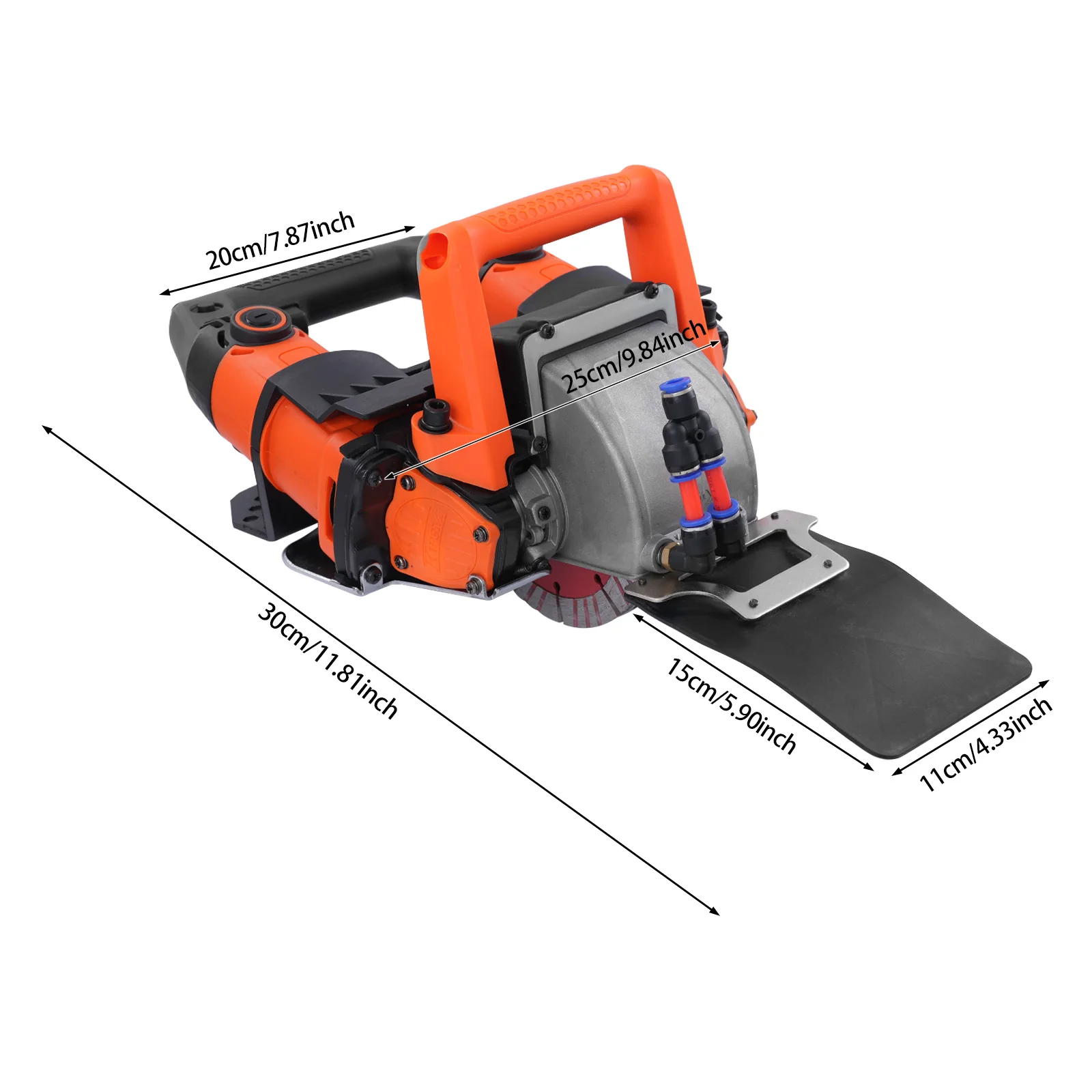 Professionelle elektrische Wandschlitzmaschine, Betonschneider, Laserpositionierung, Wandrillenschneider, 5200 W, 10500 U/min, 72 mm – Detail 1