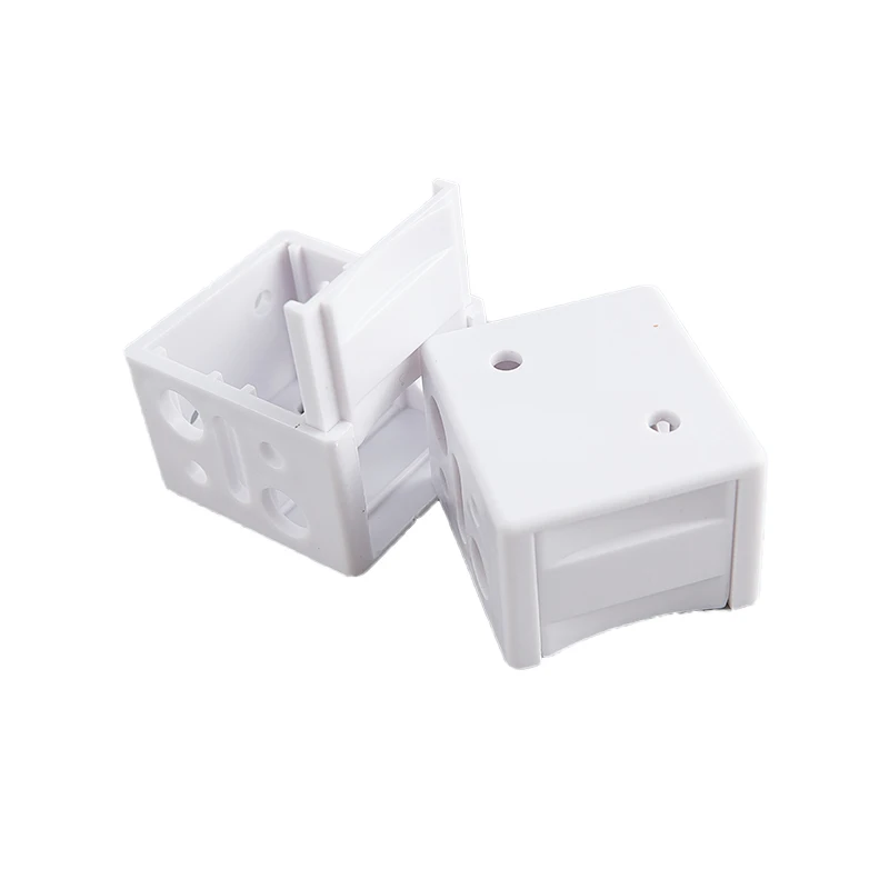 Description Picture 4 of item2PCS  White Mounting Bracket Low Profile Box for Window Blinds Shutter Plastic Installation Accessories Mounting At Both Ends
