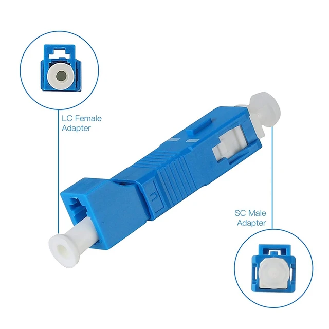 Sc To Lc Fiber Converter Fiber Adaptor LC/UPC Female - SC/UPC Male ...