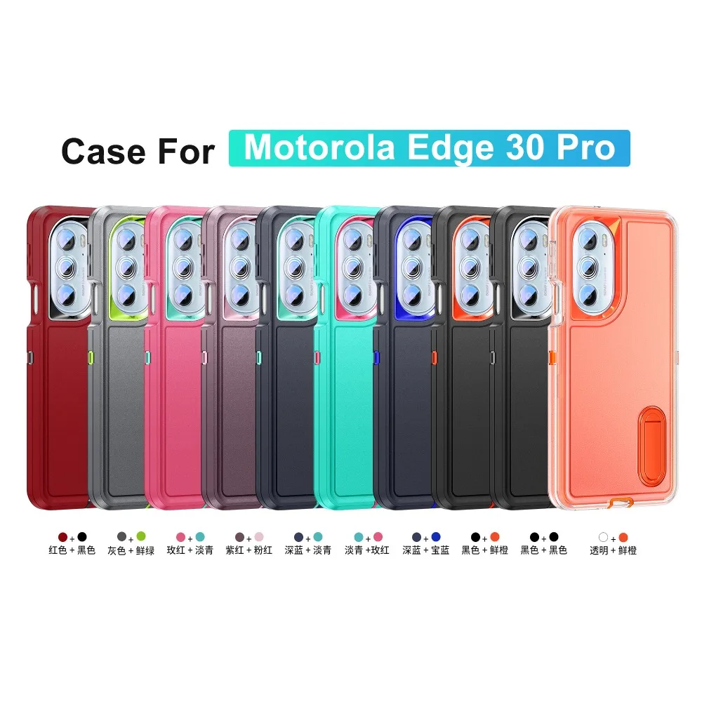 Premium Heavy Duty Rugged Case with 3-Layer Shockproof Protection and Kickstand