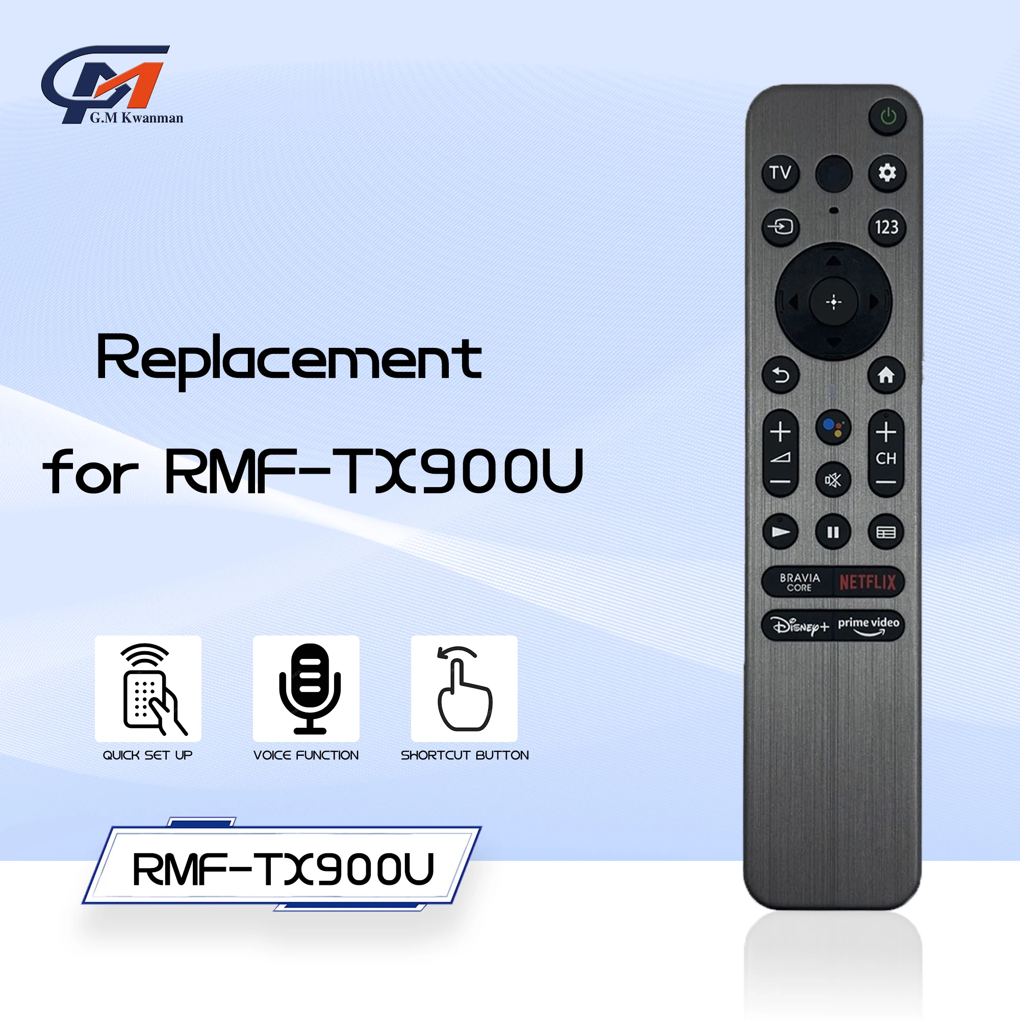  스마트 TV용 블루투스 음성 리모컨 RMF-TX900U, RMF-TX800U KD-55X85K KD-75X85K KD-43X80K XR-85X90K/77A80K, 신제품