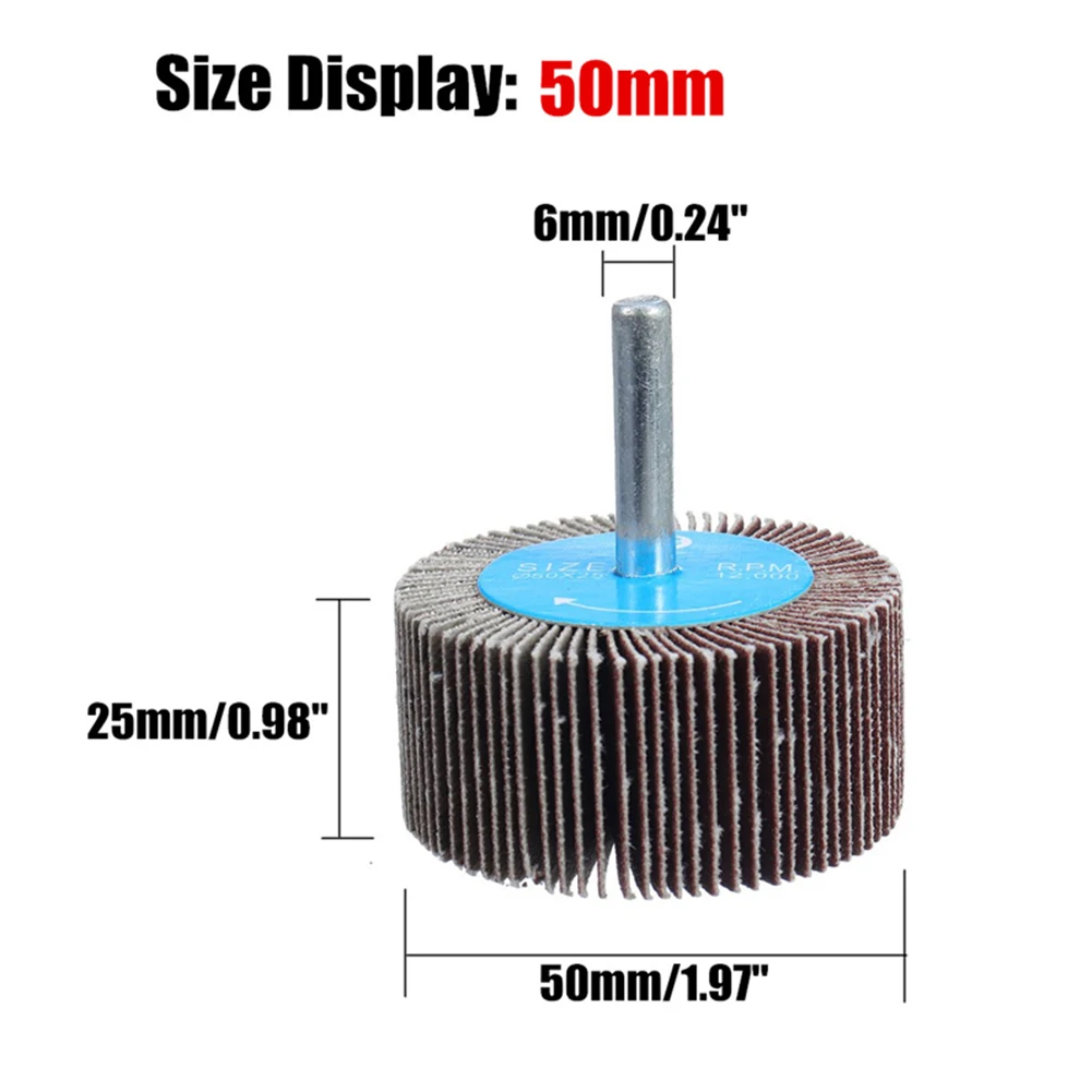 Emery Cloth Sanding Flap Wheel 4pc 80Grit With 6mm Mandrel Rod Abrasive Sandpaper Polishing Tools 25 30 40 50mm For Rotary Tool abrasive wheel,sanding flap disc