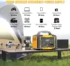 1000W Portable Power Station0 1075Wh Backup Lithium Battery 120V/1000W AC Outlet, Solar Generator for Home RV Outdoor 2