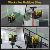 Dewalt DW089LG 3 Sides*360 Degree Vertical 12V Lithium Battery 12 Lines Laser Level Horizontal Green Light Level Meter Outdoor 4