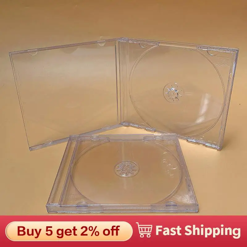 1PCS ReadStar Transparent Plastic Single Piece Disc Case CD Case