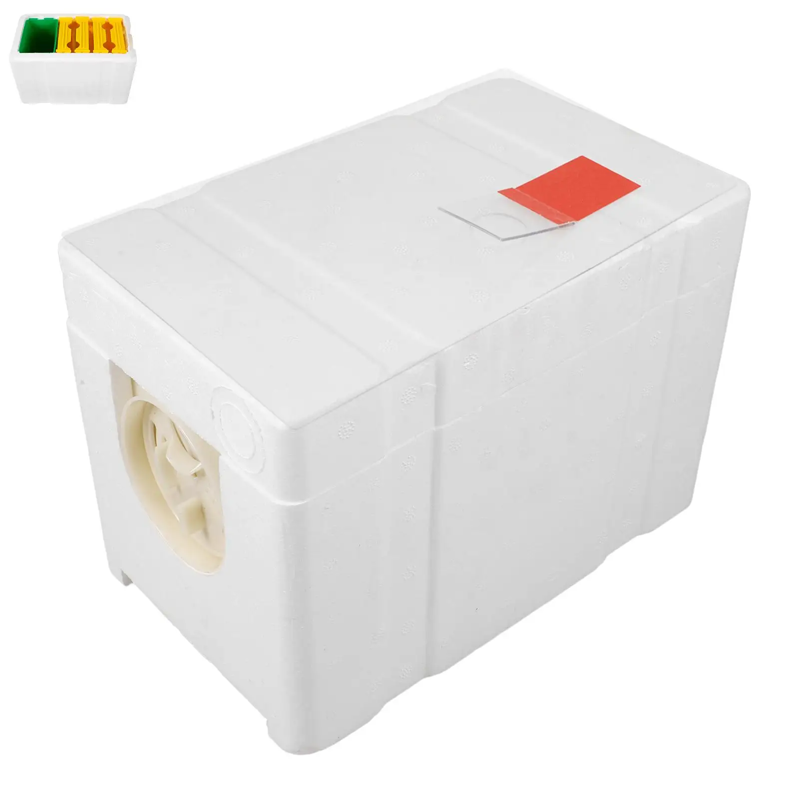 4 Frame Plastic Feeding Hive Bee Breeding Box Door Mini Mating Tool Compact Gardening Equipment Beekeeping