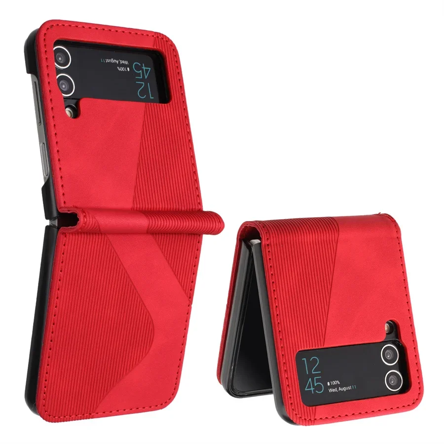 Luxury Leather Armor Back Cover for Samsung Galaxy Z Flip Series