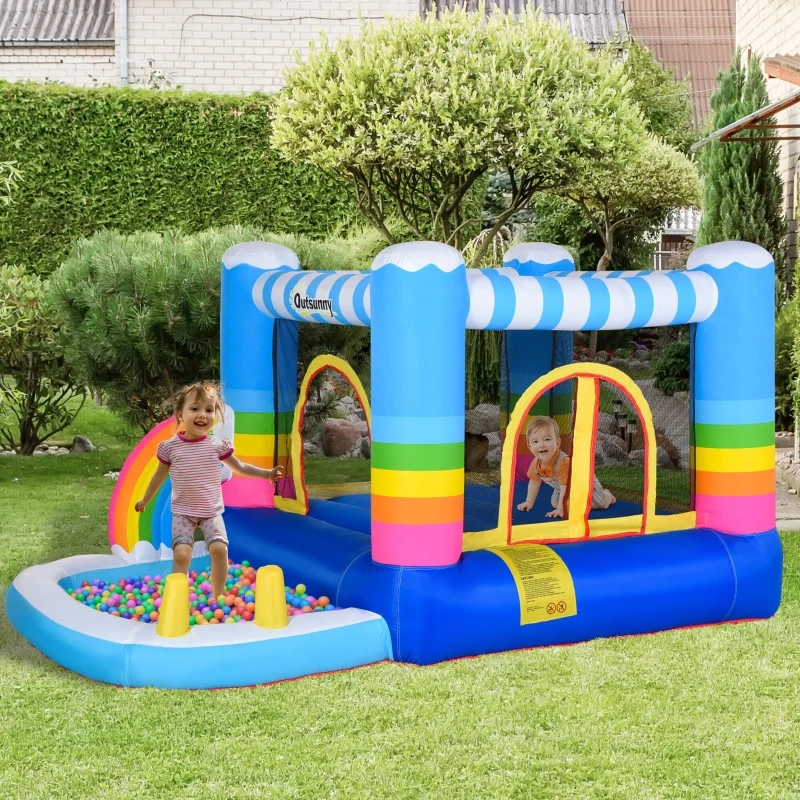 2-In-1 Anak-anak Inflatable Bounce House Melompat Castle dengan