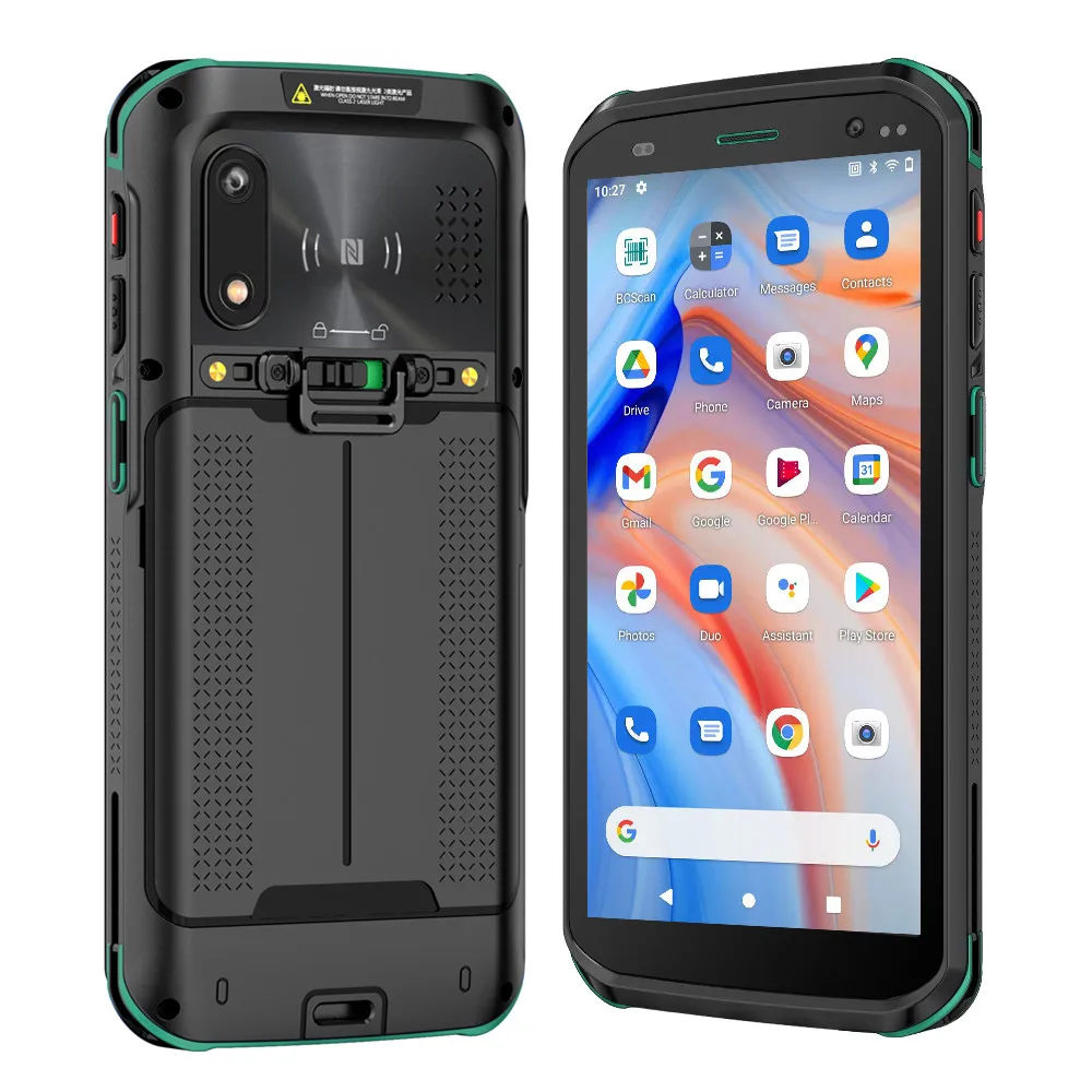 휴대용 컴퓨터 1D 2D NFC 바코드 스캐너 데이터 수집기, 창고 관리용, 안드로이드 11, IP68 터미널 PDA, IP68, 5.5 인치