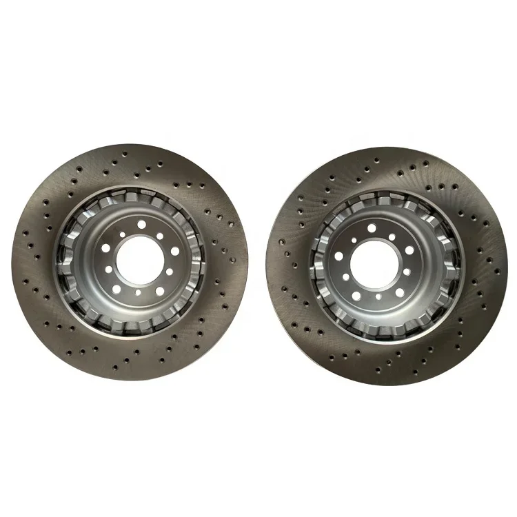 Auto Brake Systems Performance Drilled & Slotted Coated Rear Front Sport Brake Disk Rotor For Bmw E46 M3 318is E60 535d