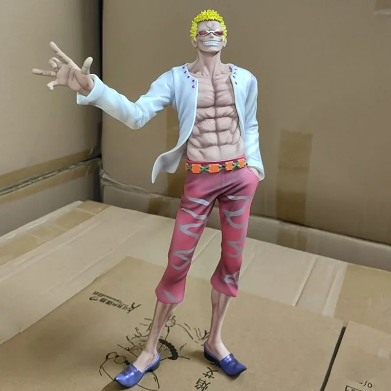 29cm One Piece Anime Figure Donquixote Doflamingo Action Figure Pvc Model Statue Doll Collection Decoration Ornaments Toys Gift