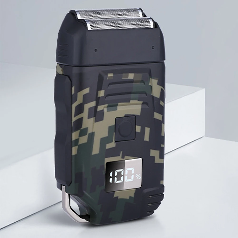 Men Bald Head Shaving Machine Powerful Twin Blade Shaver USB Charging Waterproof LCD Display Professional Tool