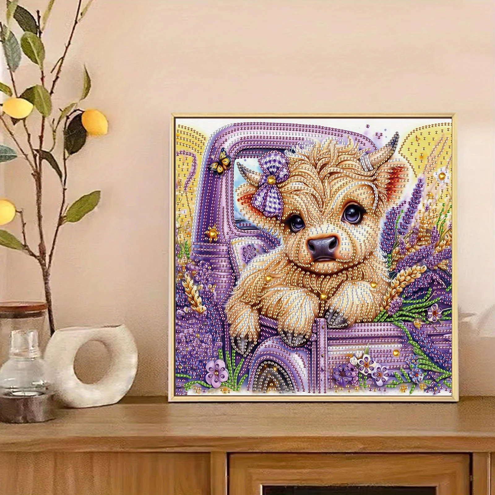 DIY Cute cow 5D Special Shape Diamond Art Kits for Beginners Diamond Art Painting Kits for Home Wall Decoration Gift diamond painting diamond art painting kit diamond painting set