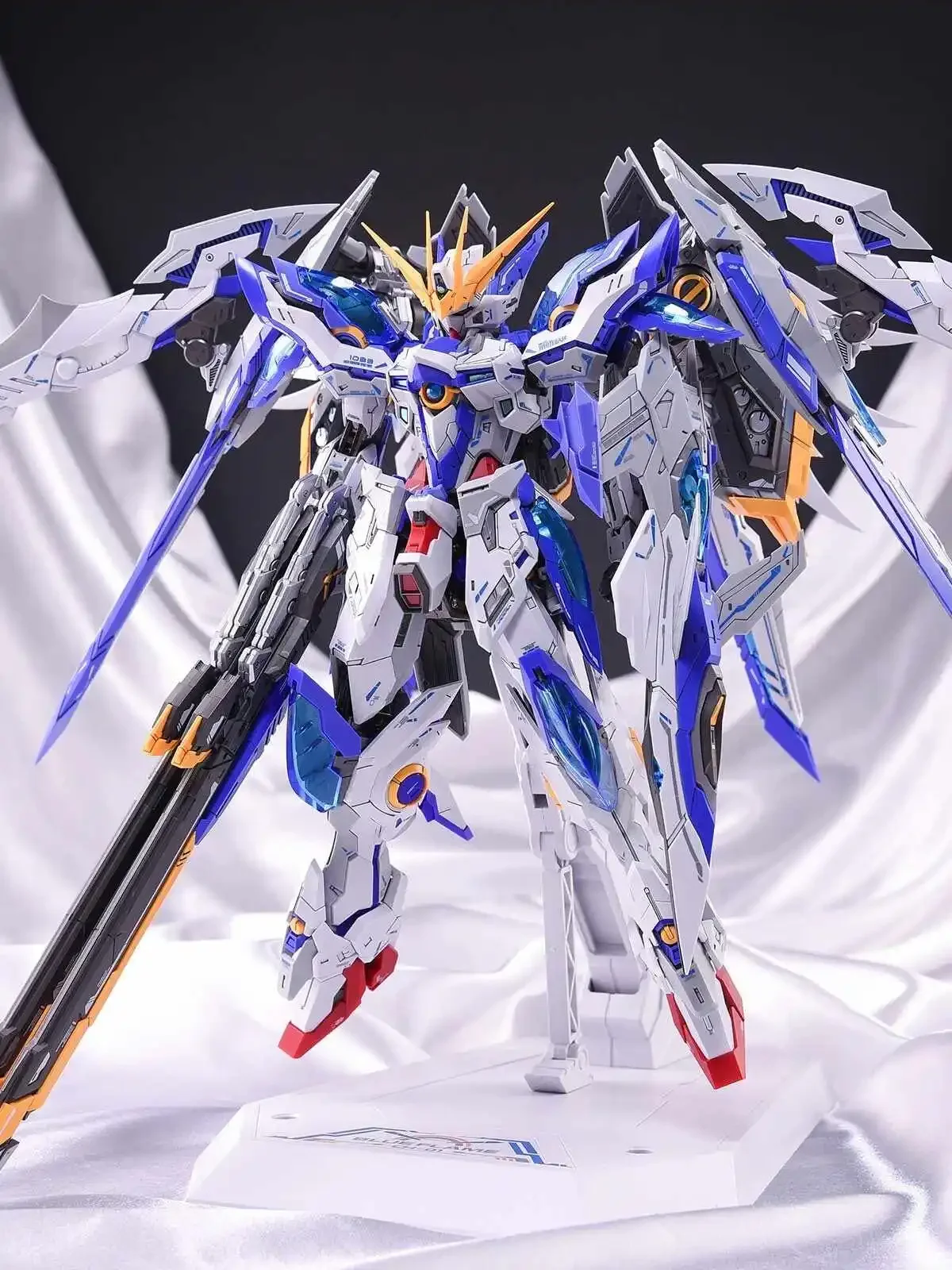 ZZA Model Blue Flame 1/100 MG ZA08 CH-01 Model Kit Assembly Model Action Figures Collection Figurine Toys Alloy Skeleton Gifts