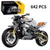 1:8 586PCS High-tech Classic Motorcycle Building Model Blocks Motor City Racer Bricks Toys for Boys Childrens Halloween Gifts 3
