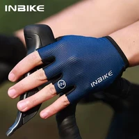 כפפות רכיבה חצי אצבע INBIKE כפפות אופניים קיץ סופגות זעזועים נושמות כפפות אופני הרים MTB אביזרי רכיבה 1