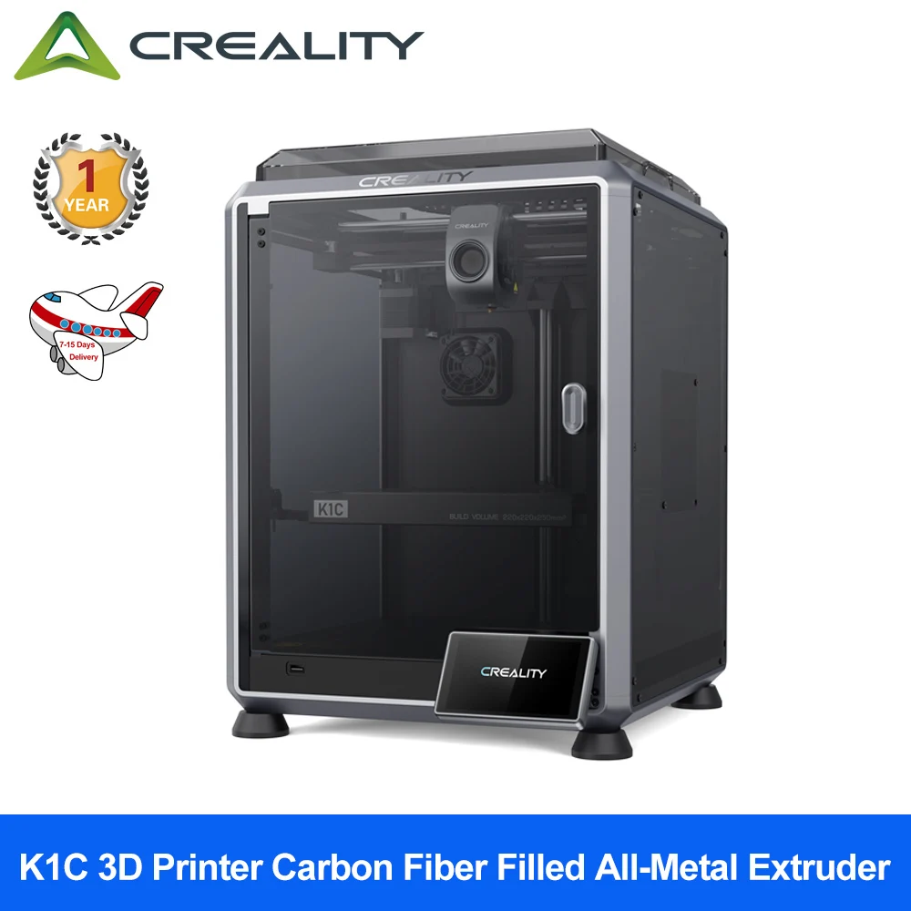 Stampante 3D Creality K1C 600 Mm/S Livellamento Automatico Robusto Estrusore Diretto Aggiornamento Stampa Tri-Alta Velocità K1 Con Stampante Fotografi