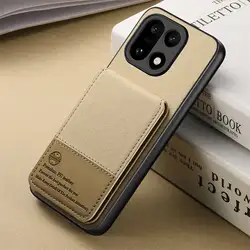 Luxury RFID Wallet Card Holder Case Back Cover - Honor Magic 7 (Khaki)