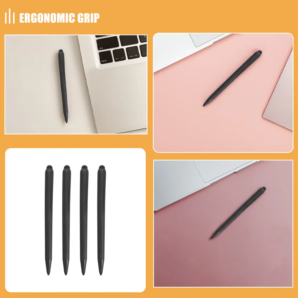 4Pcs 터치스크린 화이트보드 펜 듀얼 헤드 디자인 태블릿 전화용 고감도 편안한 그립감 정확한 쓰기 그리기