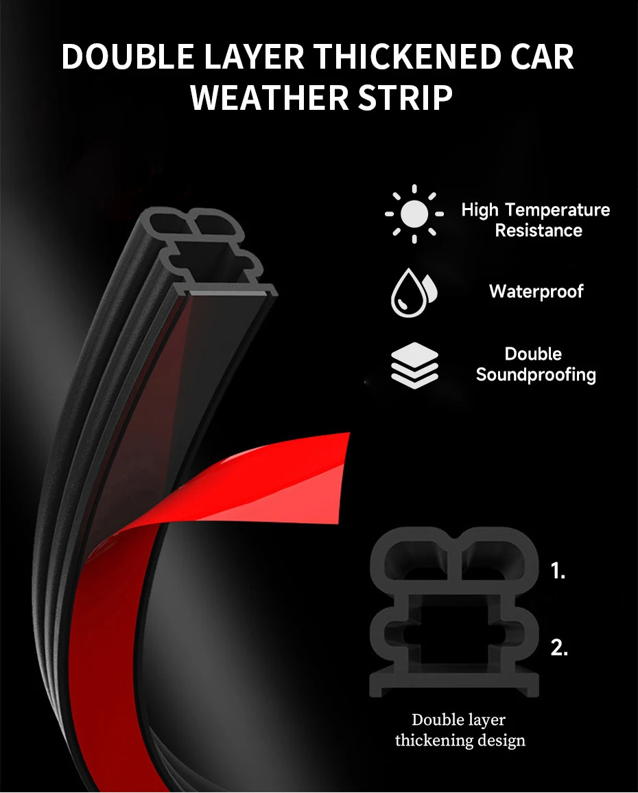 Car Door Seal Strip Image 1