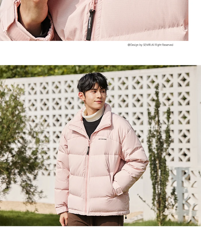 Down Jacket Winter New Three-Proof Top Contrasted Color Versatile Genderless Texture Jacket