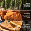 ' Toaster Oven Air Fryer ™ Ultra-Rapid Heat Technology, Convection Toaster Oven Countertop with Bake Broil Roast, 6