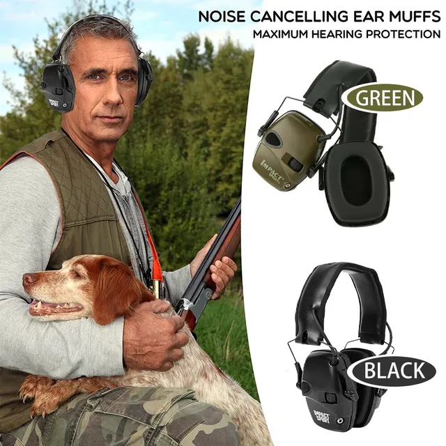 Howard Leight R-01526 Impact Sport Electronic Earmuff Shooting Protective  Headset Foldable Tactical Hunting Honeywell Quality - AliExpress