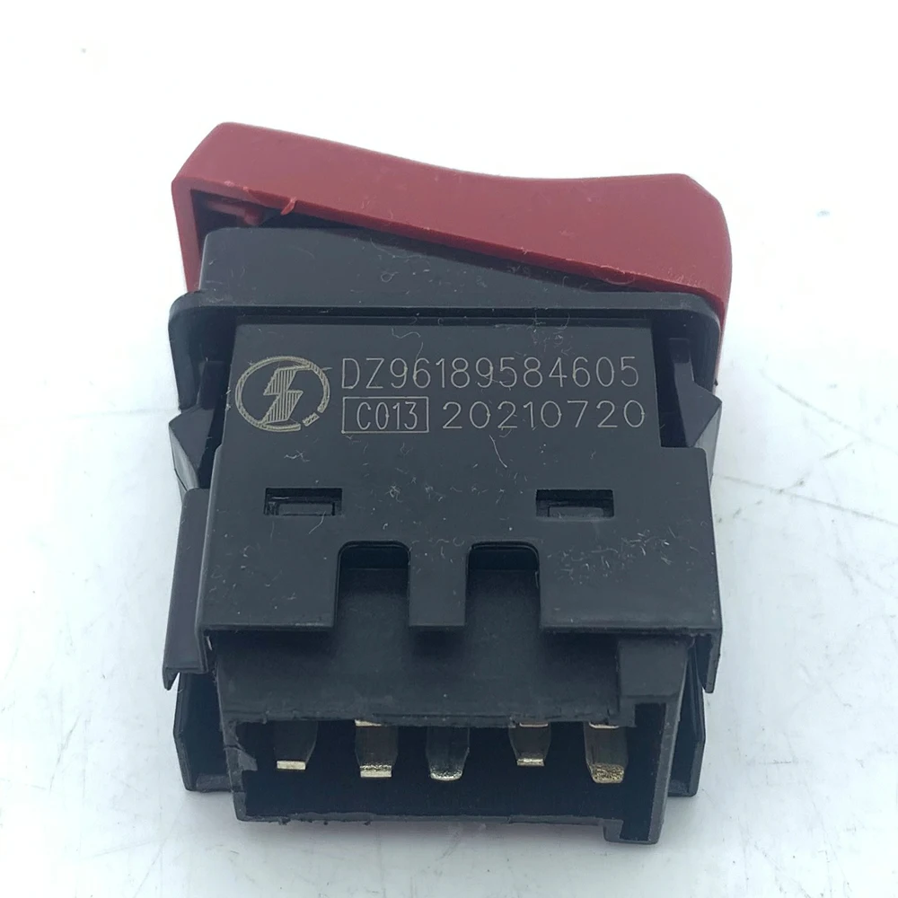 For SHACMAN Delong New M3000 Emergency Alarm Switch DZ96189584605 Four Flash Cab Instrument Panel Hazard Sign Lamp Button