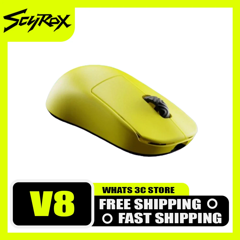 

Scyrox V8 Mouse Dual Mode 36g 8k Return Wireless E-sports Mouse Ergonomics Lightweight Mice Accessory for Computer Gaming Gifts