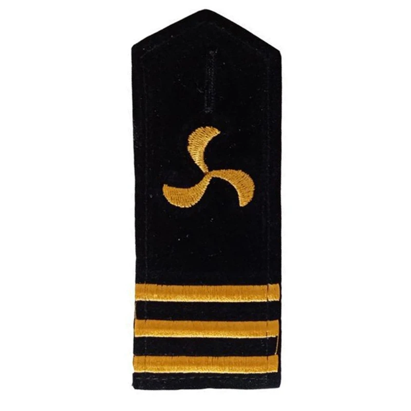 Professional Uniform Epaulets Embroidery Shoulder Boards Nondeform Captain Uniform Epaulet for Cosplay Costume