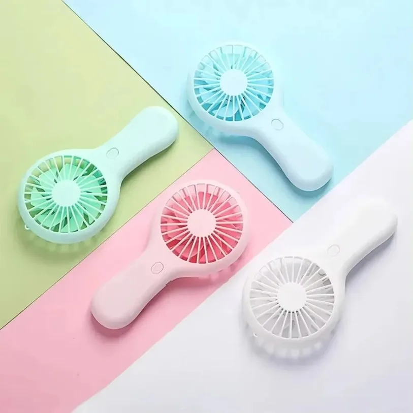 Portable Handheld Fan USB Charging Mini Fan With 3 Speed High Wind Desktop Travel Pocket Handheld Small Charging for gaming