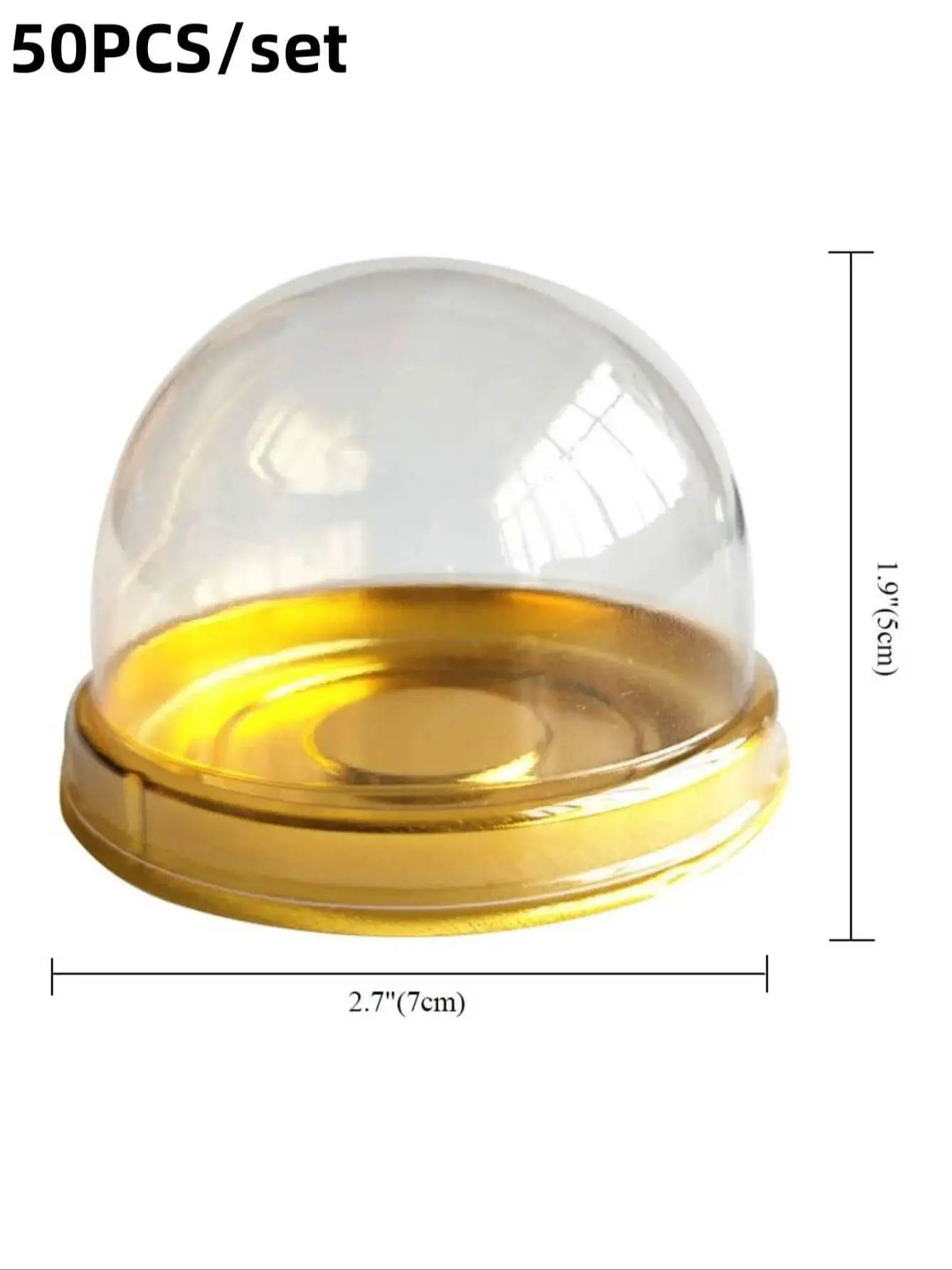 Пластикові коробки для тортів, 50 шт., коробки для подарункової упаковки для святкових товарів, які використовуються для весіль, днів народження, десертів, випічки