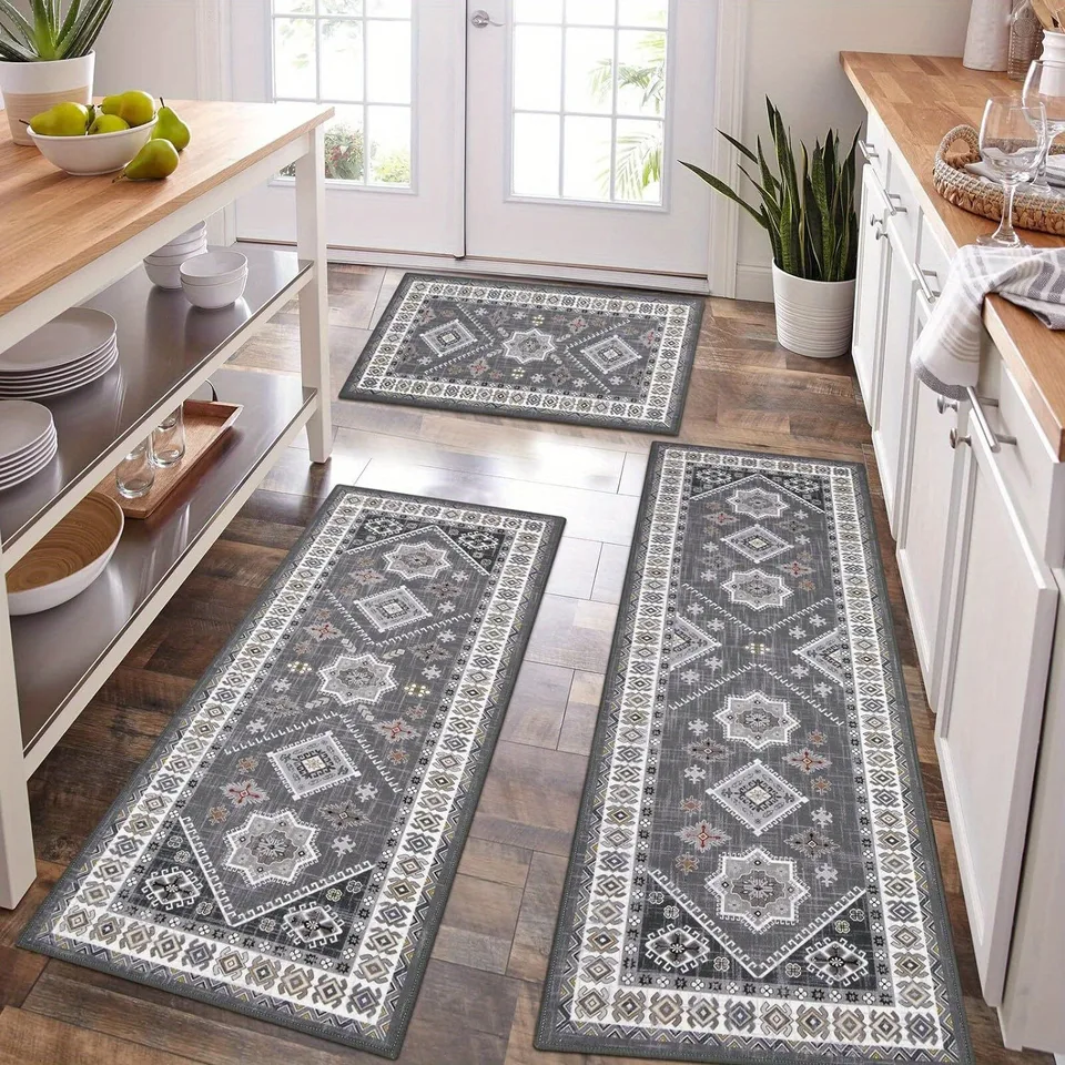 Bohemian Style Super Absorbent Kitchen Floor Mat