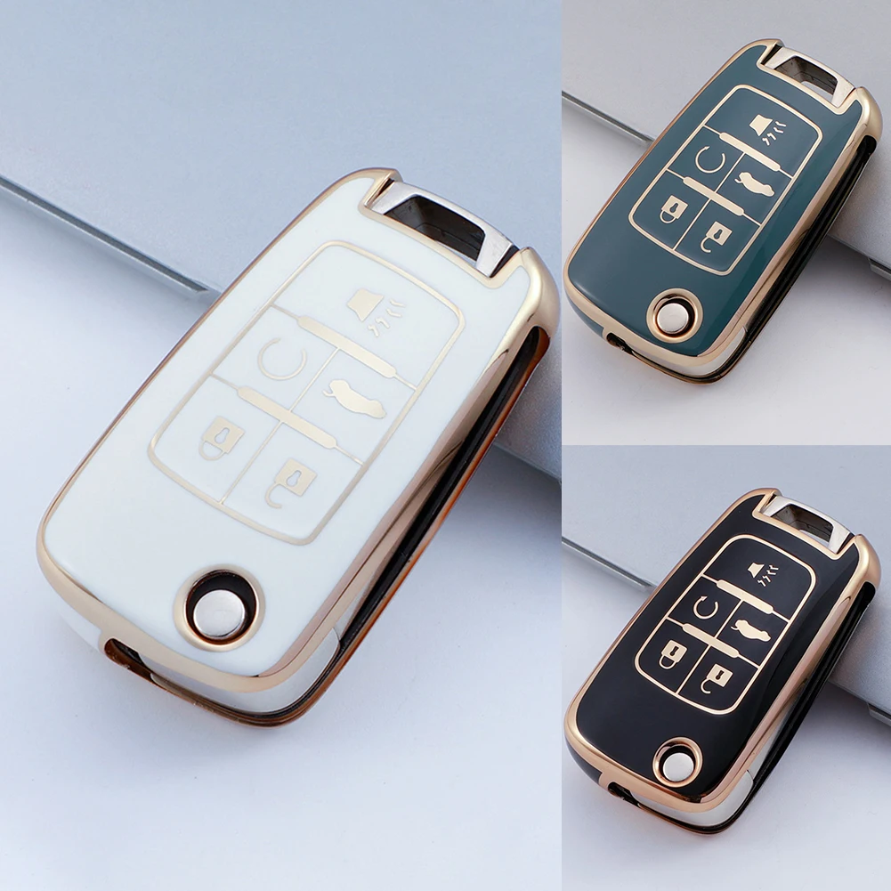 

1x Car Key Cover(not Include Remote Key) Grey/White/Black TPU Keys Protective Covers Direct Snap-On Auto Interior Accessories