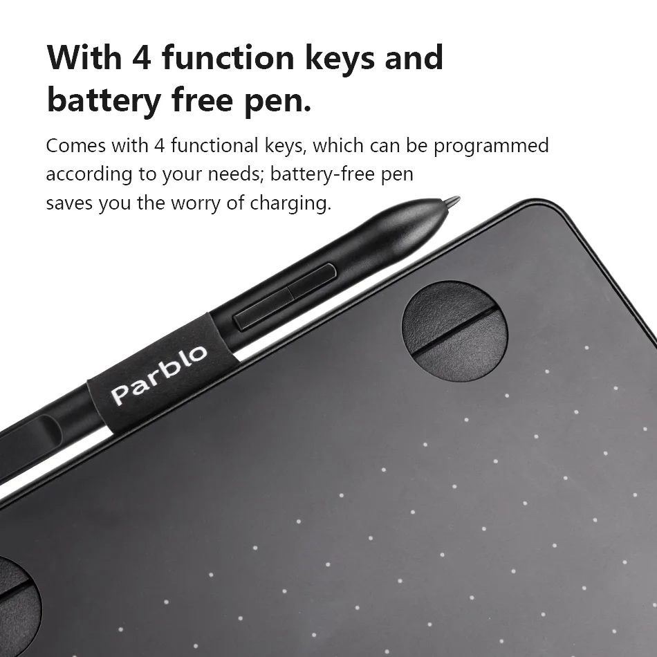 Parblo A640V2 7.4 x 5.5 インチグラフィック描画デジタル