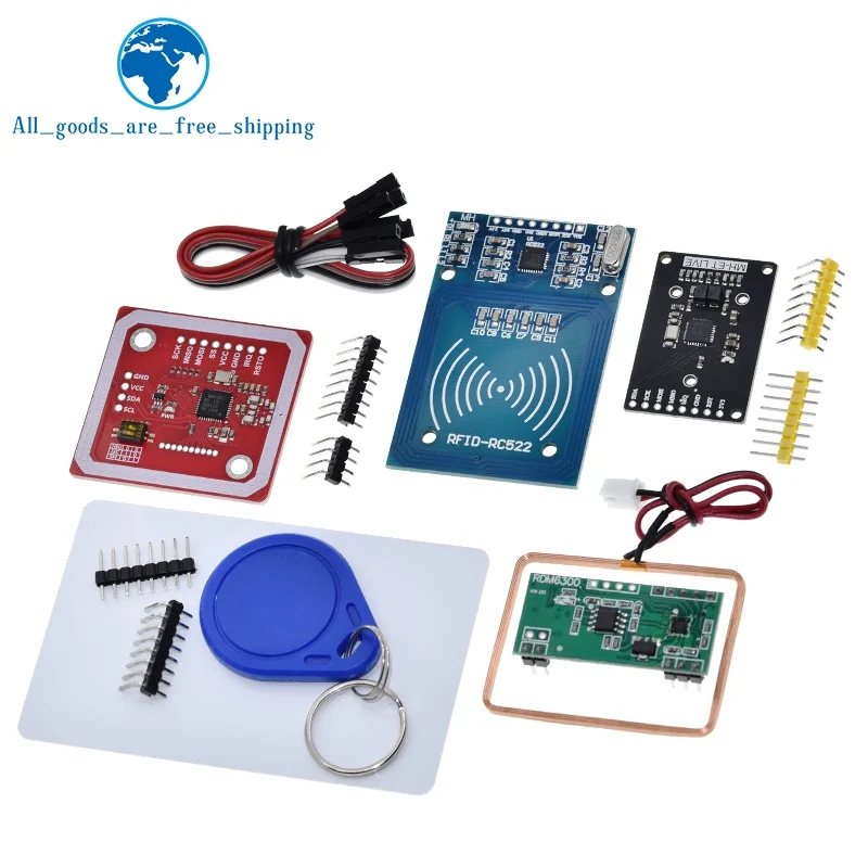 TZT RFID-Modul RC522 MFRC-522 RDM6300 PN532 Kits S50 13,56 MHz 125KHz 6cm Mit Tags SPI Schreiben & Lesen für Arduino Uno 2560