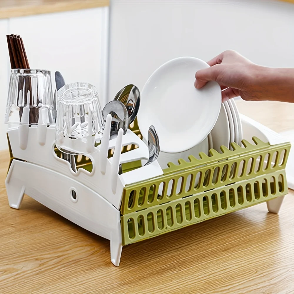 Escurridor De Platos Plegable Portatil Para Encimera De Coci | Cuotas Sin Interés