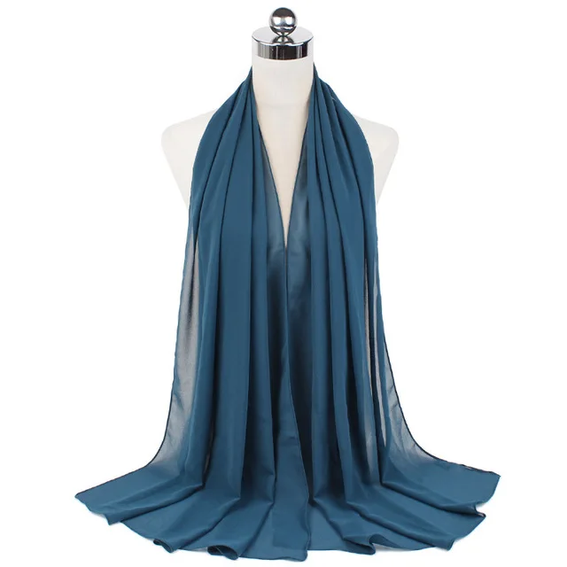 108136-7ae618.jpg Femmes musulmanes en mousseline de soie Hijab châles écharpe Modal coton Jersey Hijabs plaine douce pour femme musulman Voile bandeau 70*180 cm islamique