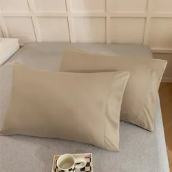 Luxurious Solid Color Pillowcase Set - Ultra Soft & Hypoallergenic in Elegant Black, Grey, or Pink - 51×102cm (15)