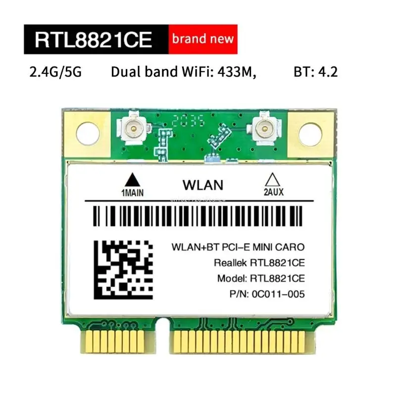 RTL8822CE 1200Mbps 2.4/5Ghz 802.11AC WiFi Card  Mini PCIe RTL8821CE BT5.0 Dropship