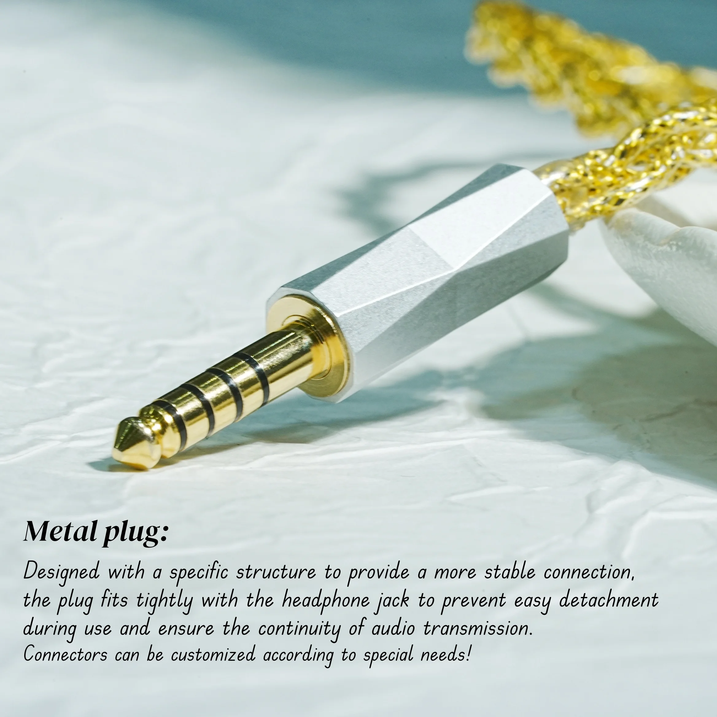 ZiSin-329 In Ear Earphone Extension Cable with 3.5/2.5/4.4mm MMCX