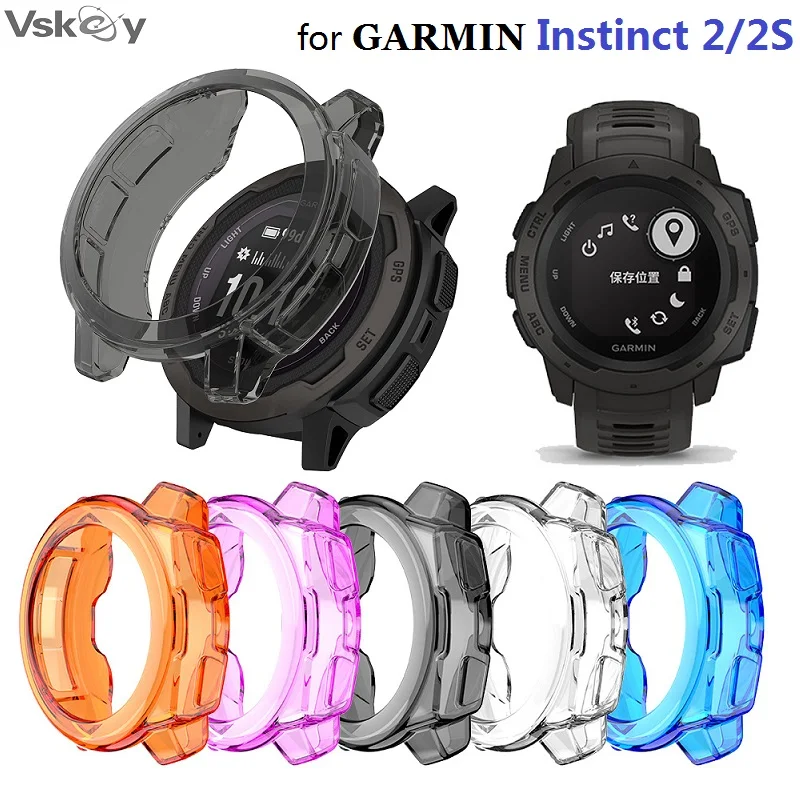 

30 шт. защитный чехол для смарт-часов Garmin Instinct 2 2s, Мягкий бампер из ТПУ, противоударный чехол, защитный чехол для смарт-часов