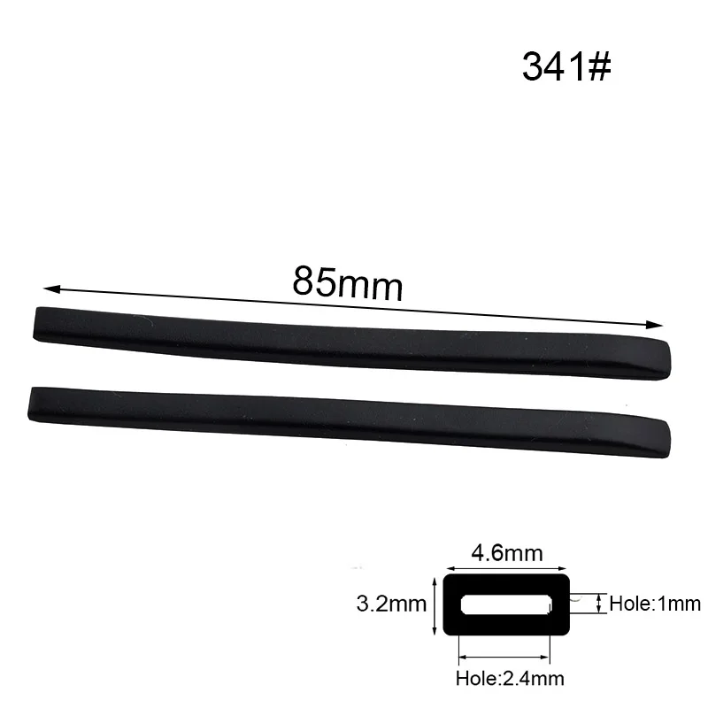 10 Pairs Black and Brown Rubber Temple Tips