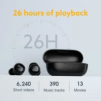 QCY T17 Earphone Bluetooth True Wireless Earbuds BT5.1 HIFI Headphone Touch Control Low Latency Mode ENC Earbud Long Standby 26H 2